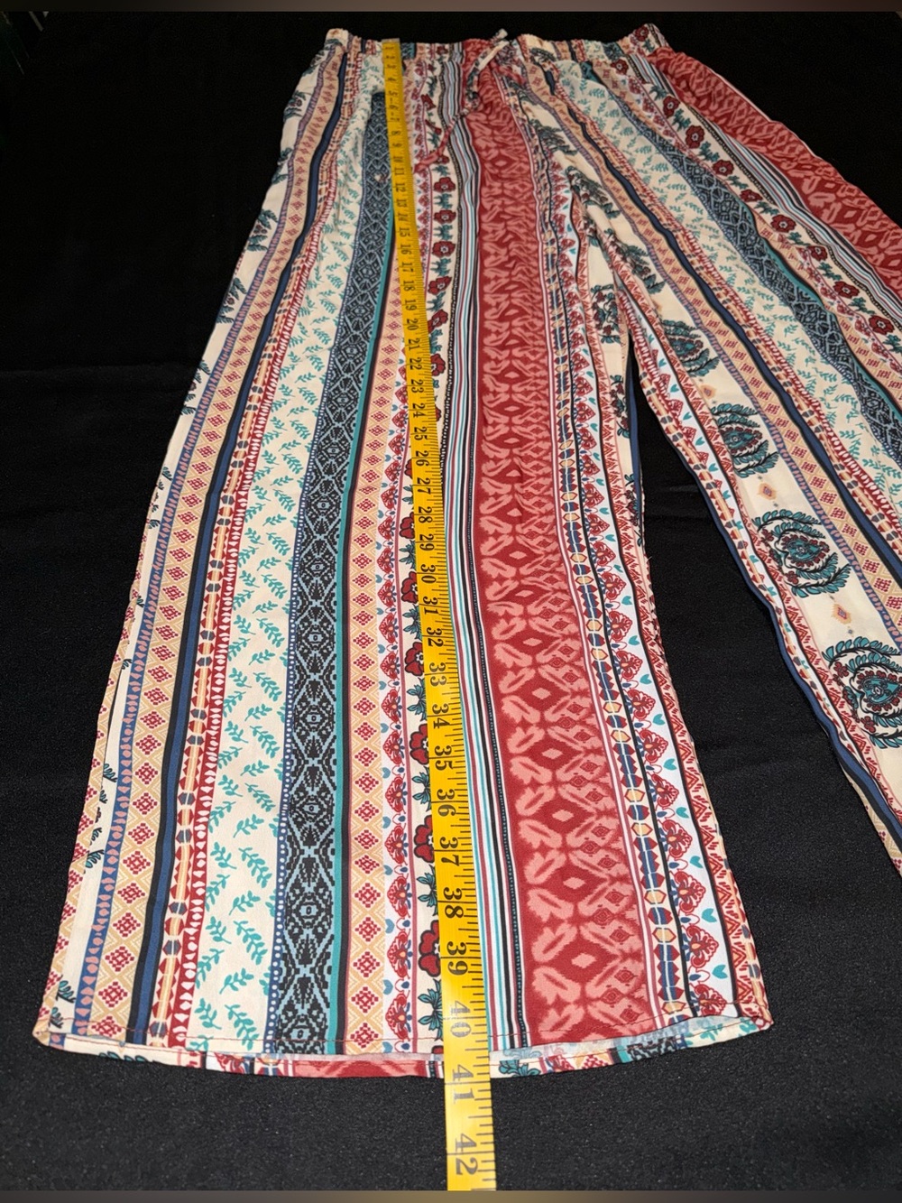 Three Bird Nest Staycation Wide Leg Drawstring Boho Pants Red Clay XL NWT - Picture 8 of 13